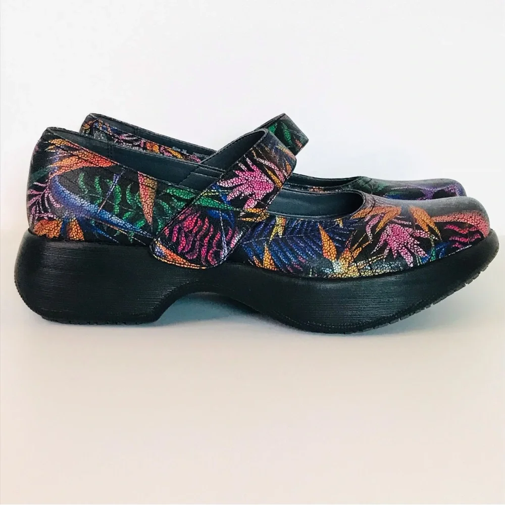 Dansko Willa Paradise Leather Mary Jane Shoes Size 36